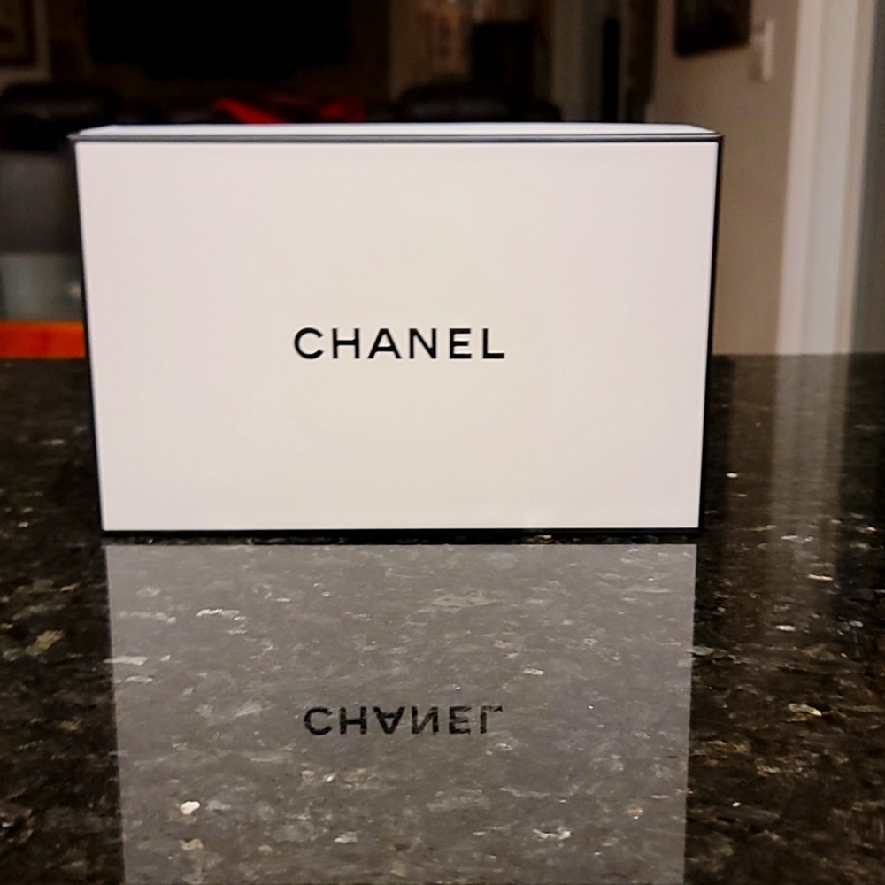 Chanel Gift Box NEW White & Black Embossed "CHANEL"